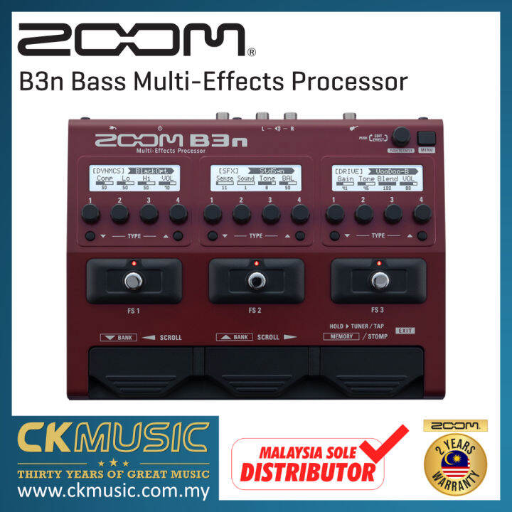 Zoom B3n Bass Multieffects Processor Lazada