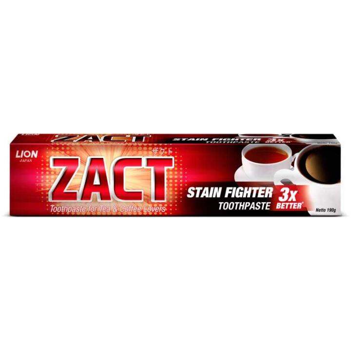 Zact Pasta Gigi Stain Fighter 190g | Lazada Indonesia