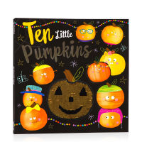 Ten Little Pumpkins Halloween theme picture books parent-child reading enlightenment cognition picture books childrens English early education enlightenment interesting books paperback open