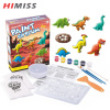 Himiss rc children diy dinosaur plaster mould shaping toy painting set - ảnh sản phẩm 4