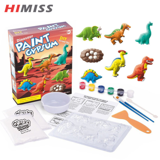 Himiss rc children diy dinosaur plaster mould shaping toy painting set - ảnh sản phẩm 4