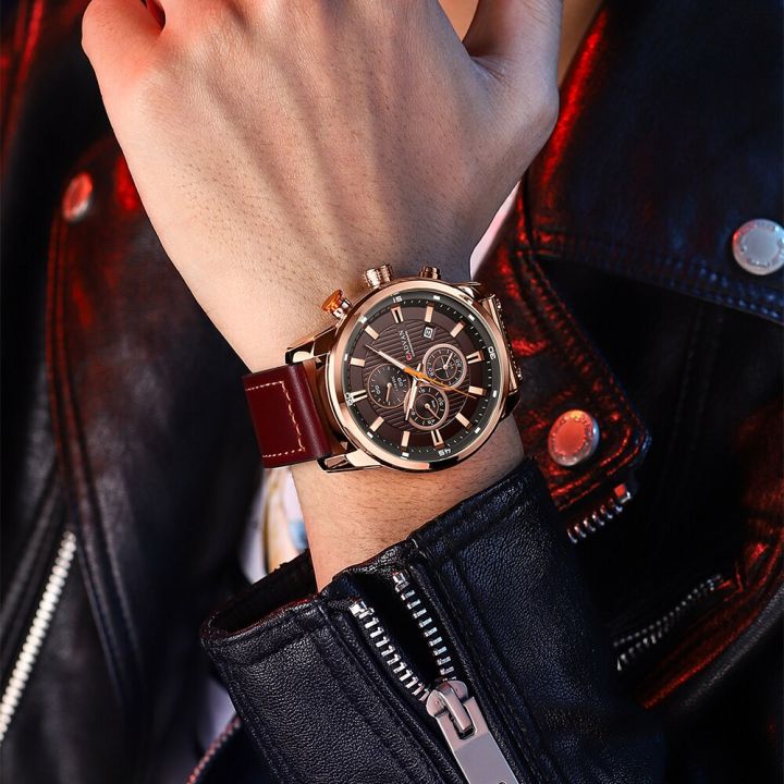 cadvan-แฟชั่นวันที่ควอตซ์ชายยอดนาฬิกาแบรนด์หรูชายนาฬิกาโครโนกราฟกีฬาบุรุษนาฬิกาข้อมือ