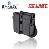 ซองแม็ก ปลดไว Amomax รุ่น (AM-MPU) Universal Double Magazine Pouch ทำจาก Polymer กันน้ำ สามารถใส่กับแม็กกาซีนได้เกือบทุกชนิดเพราะสามารถปรับความกว้างได้ตาม