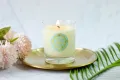 White Tea and Ginger Scent 6oz Soy Wax Scented Candle. 