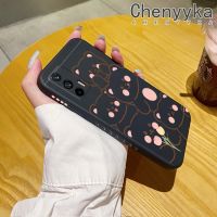 เคส Chenyyyka สำหรับ Realme Q3โปร X7สูงสุดเคสโทรศัพท์ลายขอบซิลิโคนอ่อนนุ่มแฟชั่นรูปหมีน่ารักเคสดีไซน์ใหม่กันกระแทกคลุมทั้งหมดเคสป้องกันเลนส์กล้อง