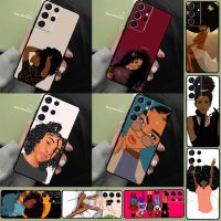 Afro Girls Black Women Art Case For Samsung Galaxy S21 FE S20 S22 Ultra S8 S9 S10 Note 10 Plus Note 20 Ultra Cover Electrical Safety