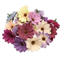 【YF】✟♘❃  10PCs Silk Artificial Flowers 6cm Fake Wedding Decoration Wreath Accessory Gifts Scrapbook