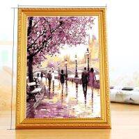 【ELE Photo frame】เหมาะสำหรับทุกชนิดของภาพวาดสีน้ำมัน Diy โดยตัวเลขกรอบไม้ผนังภาพวาดเพชรเย็บปักถักร้อยกรอบรูปกรอบรูป