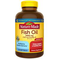 Nature Made Fish Oil 2400mg. (Omega 3 720mg.) 134 Softgels (พร้อมส่ง)