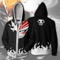 3D แฟชั่น Unisex Bleach Hoody อะนิเมะพิมพ์ลำลองแจ็คเก็ตเสื้อกันหนาวหมวกเสื้อ