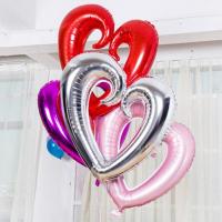 Big Hollow Heart Shape Foil Balloons Wedding Decoration Helium Balloon Valentines day gold heart Party Supplies balloons Balloons