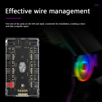 Cooler Master 1 to 6 Multi Way Fan HUB 4Pin PWM 3Pin Addressable RGB Splitter Power Suppply Cooler Cooling Speed Controller