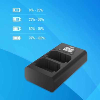 Dual LED USB CHARGER GoPro Hero 9 AHDBT-901 (1222)
