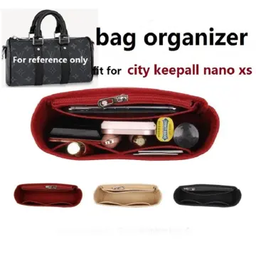 For LV City Keepall Nano Xs Felt Inner Bag Support Shape Easy Storage Bag  Accessory Handbag Insert Organizer Lining