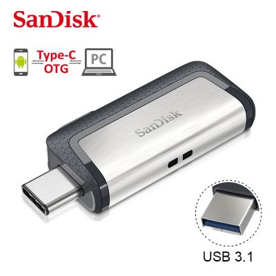 Sandisk SDDDC2 Extreme Type-C 256GB 128GB 64GB OTG คู่แฟลชไดร์ฟ USB 32GB ไดร์ฟปากกา USB ไมโคร USB USB แฟลช Type C 16GB