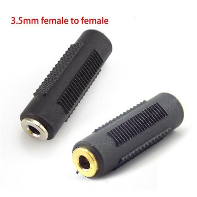 ；【‘； 3.5Mm Stereo Adapter Audio Jack Female Coupler Plug Adapter Connectors Adaptor Socket  Plated Female To 3.5Mm Female