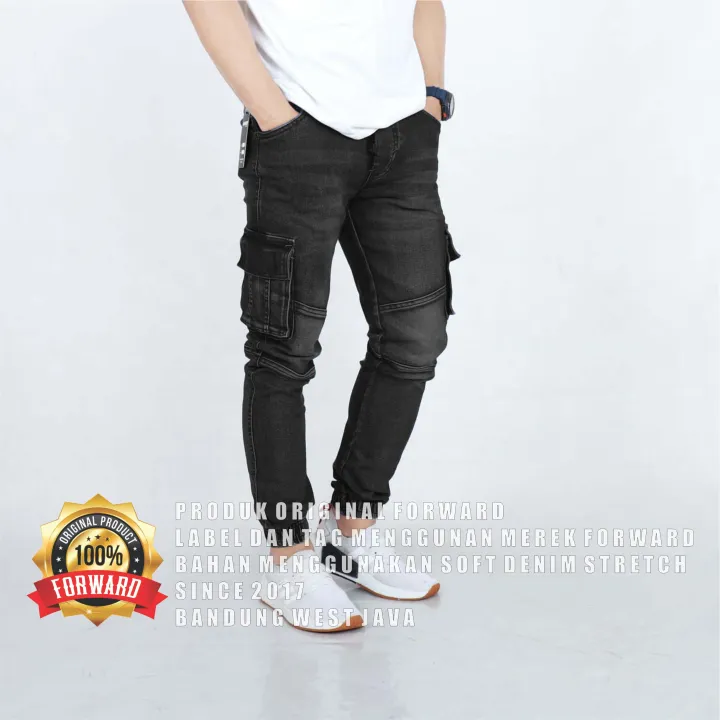 cargo denim jeans