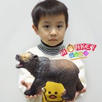 Monkey Toys - โมเดลสัตว์ Bear หมี สีน้ำตาล ขนาด 26.50 CM แบบนิ่ม (จากหาดใหญ่)