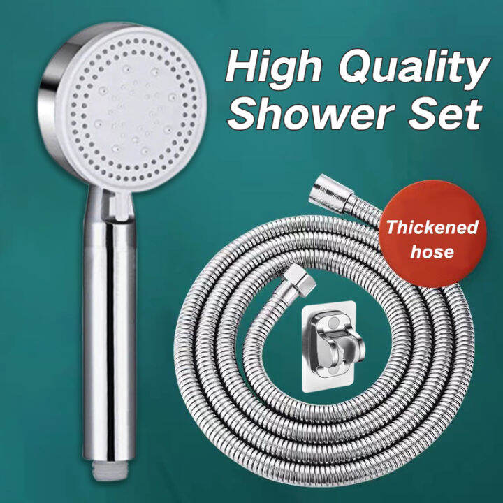 3 in 1 Shower Head Set With Hose Set High Pressure Bathroom Shower