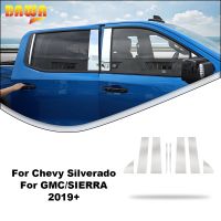 BAWA Stainless Steel Window Center Pillar Trim For Chevrolet Silverado/GMC/SIERRA 2019 Car Exterior Accessories