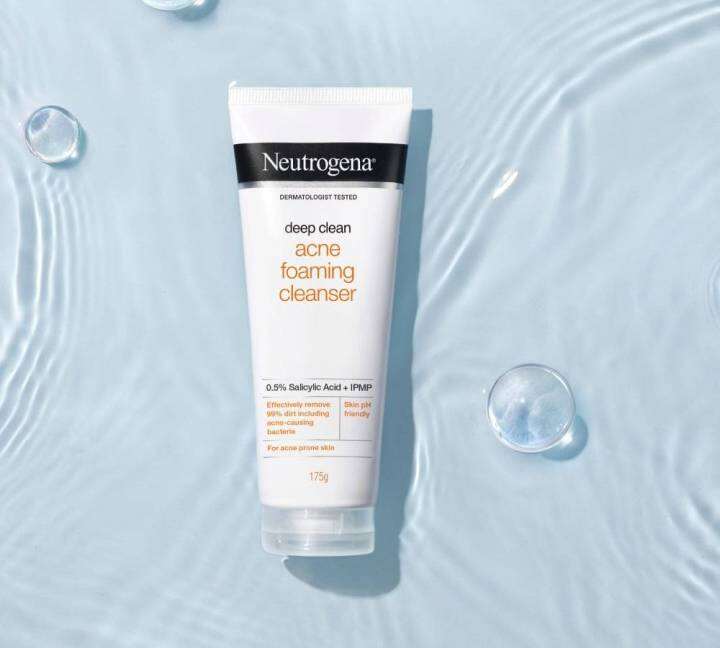 neutrogena-deep-clean-acne-foaming-cleanser-นูโทรจีนา-ดีพ-คลีน-แอคเน่-เหมาะสำหรับคนเป็นสิว