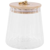 Sealed Transparent Glass Seasoning Pot with Lid,Tea Storage Jar,Salt Pepper Storage Box Kitchen Accessories