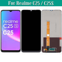 6.4 "สำหรับ Realme C25ชุดหน้าจอเครื่องแปลงเป็นดิจิทัลจอแอลซีดีแสดงผล RMX3191 RMX3193สำหรับ Realme C25S RMX3195จอแสดงผล RMX3197