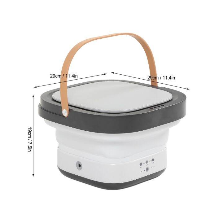 hom-e-mini-portable-bucket-washer-เครื่องซักผ้าขนาดเล็กพับได้พร้อมตะกร้าระบายน้ำสำหรับชุดชั้นในถุงเท้าเสื้อผ้าเด็กผ้าขนหนู