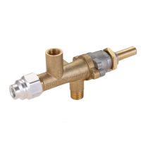 Safety Brass Patio Heater Main Control Valve with Pilot Port Fit for Low Pressure Gas Patio Burner Connection