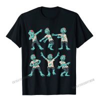 Dancing Zombies Dance Challenge Halloween T-Shirt Camisas Men T Shirts For Men Print Tops Shirts Retro Print Cotton