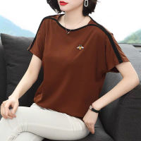 Bat Sleeve Loose Plus Size Short Sleeve T-shirt Korean Summer Top Women