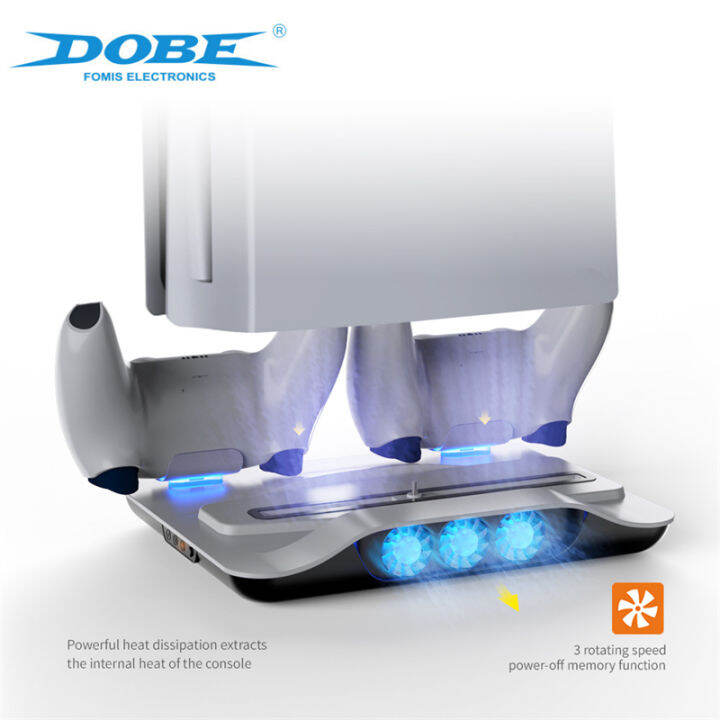DOBE TP505102 PS5 Multifunctional Cooling Stand Cooler Dual Charging