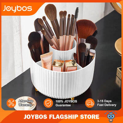 Joybos ที่เก็บอุปกรณ์การแต่งหน้าออแกไนเซอร์หมุนได้360องศากล่องเครื่องสำอางที่จัดระเบียบแต่งหน้าสีขาว