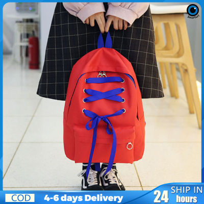 กระเป๋าเป้สะพายหลังนักเรียนแฟชั่นเรียบง่ายเข้ากับทุกชุด