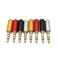 2/5/10Pcs 3.5mm 3/4 Poles Male Plug Stereo Audio Connector Gold-plated 3.5 mm Earphone Headphone Mini Jack Adapter for Repair