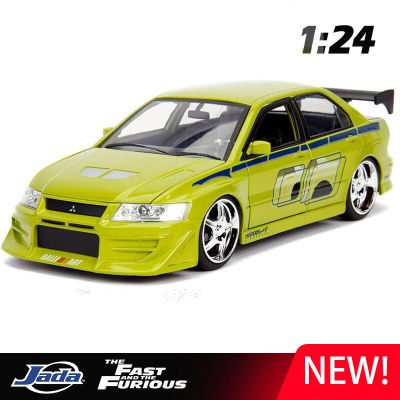 1:24 Mitsubishi Lancer Evolution EVO ของเล่นรถโลหะผสม Diecasts & ของเล่นรถรุ่น Miniature Scale รุ่นรถของเล่นสำหรับเด็ก