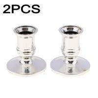 Nicehome 2pcs Candle Base Taper Holders Traditional/Fits Standard Silver Plated