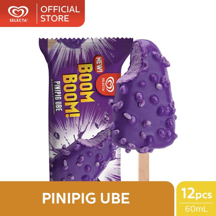 Selecta Boom Boom Pinipig Ube 12 Pcs Lazada Ph