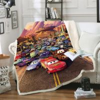 Disney Cars Cartoon Blanket Childrens Kids Lightning McQueen 95 Cars Fleece Blanket Bedding Throws for Bed Sofa Sherpa Blanket