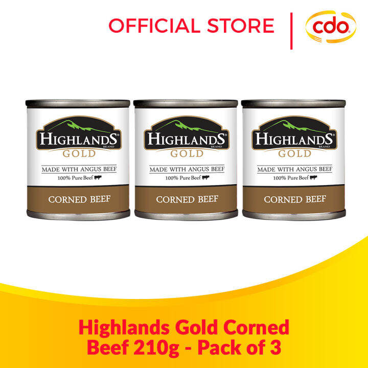 HIGHLANDS Gold Corned Beef 210g Pack of 3 Lazada PH