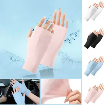 Half Finger Fingerless Gloves For Women And Men Wool Knit Wrist Cotton Glo  DY