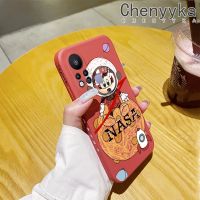 Chenyyka สำหรับ Infinix Hot 11S ร้อน11 2022การ์ตูน NASA แผ่น Soft เคสมือถือบางเฉียบขอบสี่เหลี่ยมปลอกซิลิโคน Softcase กันกระแทกป้องกันกรณี