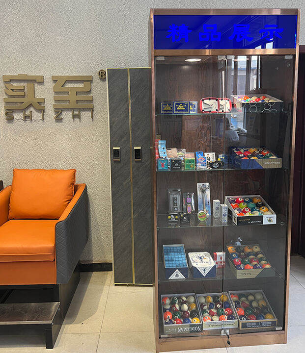 Billiard cue display storage billiard hall room special