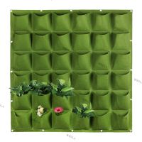 36 Pockets Vertical Wall-mounted Planting Bags Non-woven Fabrics Hanging Pots Vegetable Bonsai Flower Plant Garden 6TH