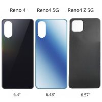 ใหม่กระจกด้านหลังสำหรับ Reno 4 Reno4 5G เคสปลอกหุ้มช่องหลังฝาหลังปิดโทรศัพท์สำหรับ Reno4 Z 5G ฝาหลัง