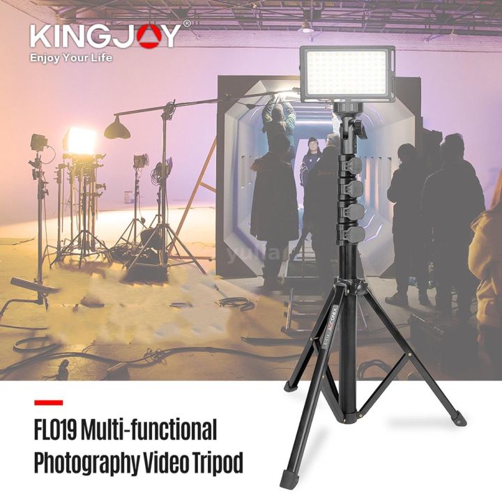 kingjoy-fl019-ขาตั้งกล้องอลูมิเนียม-14-นิ้วสําหรับกล้องวิดีโอ-broadcasting