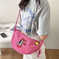 Disney Mickey Donald Duck Cute cartoon female retro crossbody bag shoulder bag fashion large capacity personality