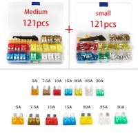 XMM-242pcs Fuse Car Kit Assorted Auto Car Truck Standard Blade Fuse Assortment 2a 3a 5a 7.5a 10a 15a 20a 25a 30a 35a Car Fuse