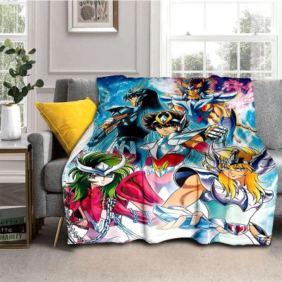 （in stock）Saint Seiya Childrens Special Soft Blanket Travel Special Soft Blanket Sofa Bed Birthday Gift Blanket（Can send pictures for customization）