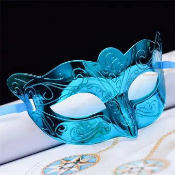 hot selling party bar masquerade half face men's painted mask spray paint  men's and women's mask